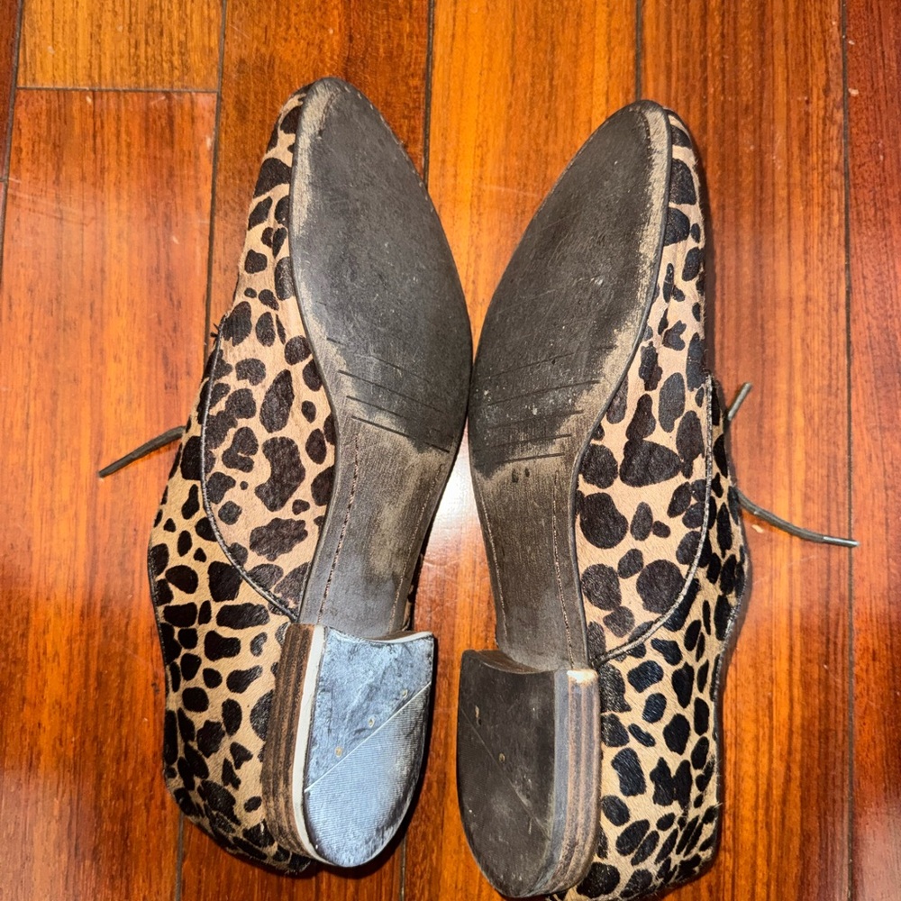 Sam & Libby Leopard Print Flats - Picture 4 of 4